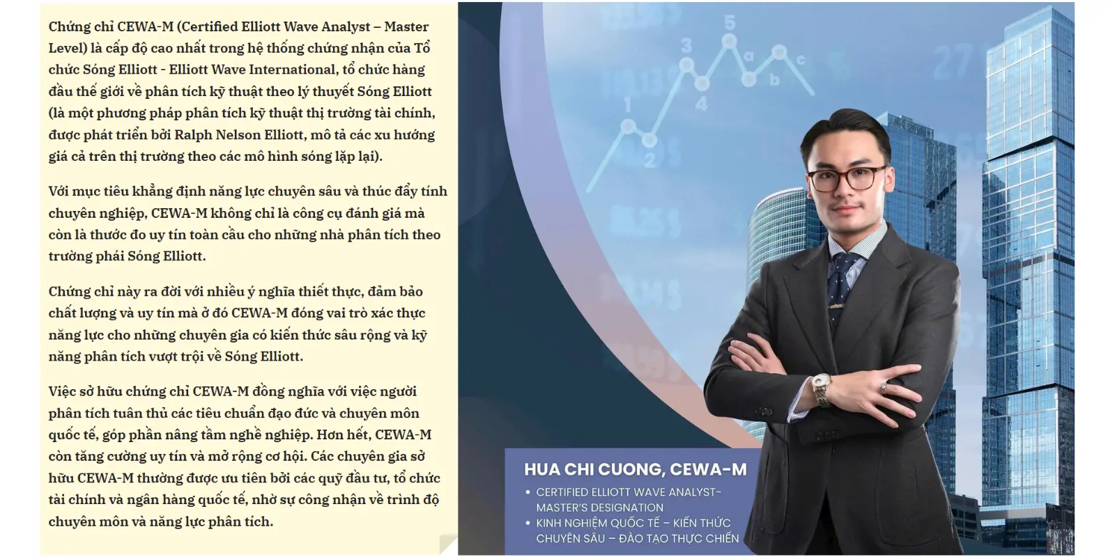 Hứa Chí Cường - Người Việt Nam đầu tiên chinh phục chứng chỉ CEWA-M